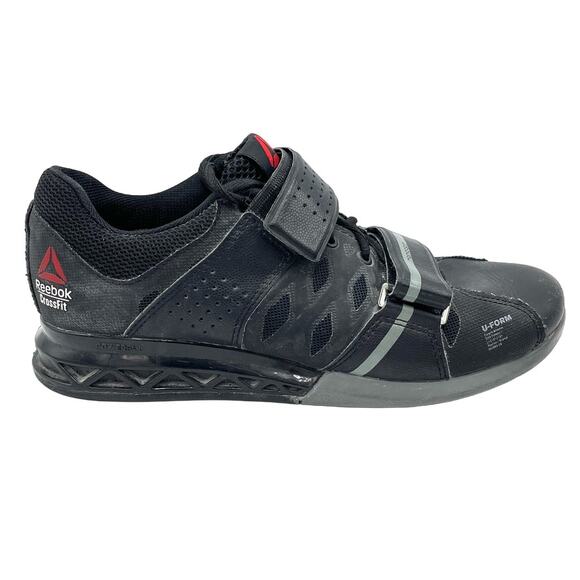 REEBOK CrossFit CF74 Lifter Shoes in Solid Black Weightlifting SZ 6.5 - Picture 1 of 10